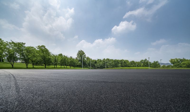 Finished Asphalt Parking Lot